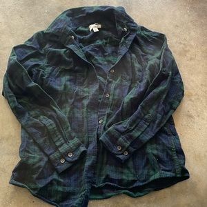 LL Bean Flannel relaxed fit XS